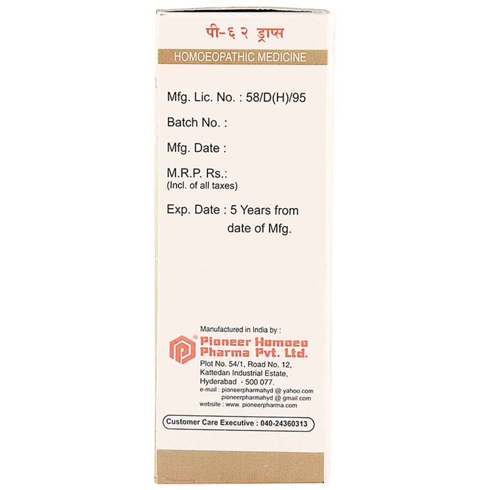 Pioneer Pharma P62 Menopause Drop bottle of 30 ml Drop Pioneer Pharma P62 Menopause Drop bottle of 30 ml Drop