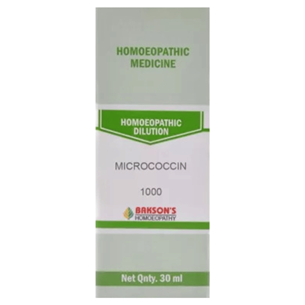 Bakson's Homeopathy Micrococcin Dilution 1000 CH bottle of 30 ml Dilution