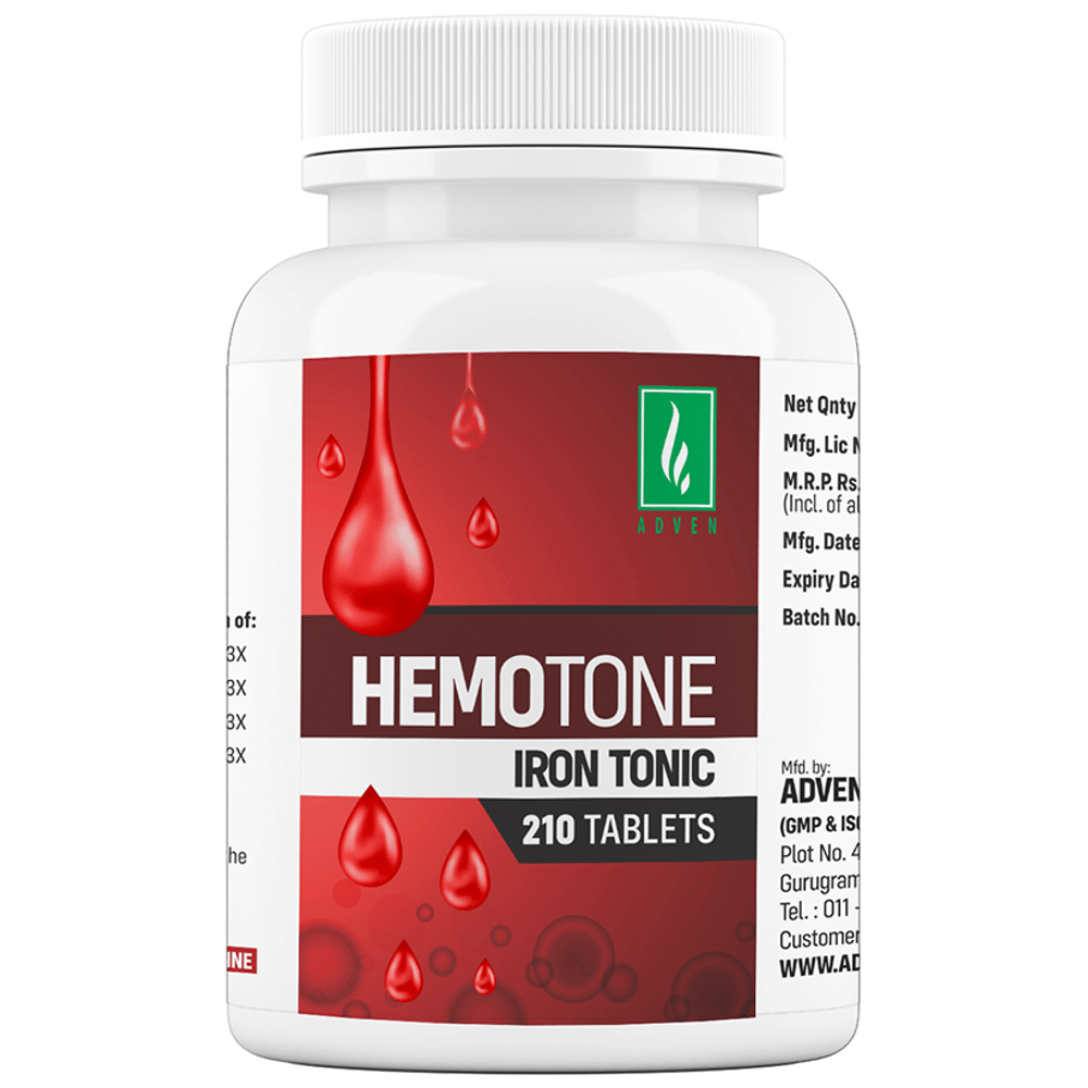 Adven Hemotone Tablet bottle of 210 tablets
