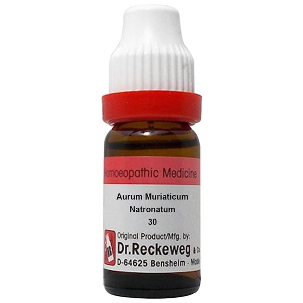 Dr. Reckeweg Aurum Muriaticum Natronatum Dilution 30 CH bottle of 11 ml Dilution Dr. Reckeweg Aurum Muriaticum Natronatum Dilution 30 CH bottle of 11 ml Dilution