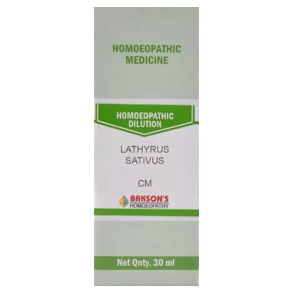 Bakson's Homeopathy Lathyrus Sativus Dilution CM bottle of 30 ml Dilution