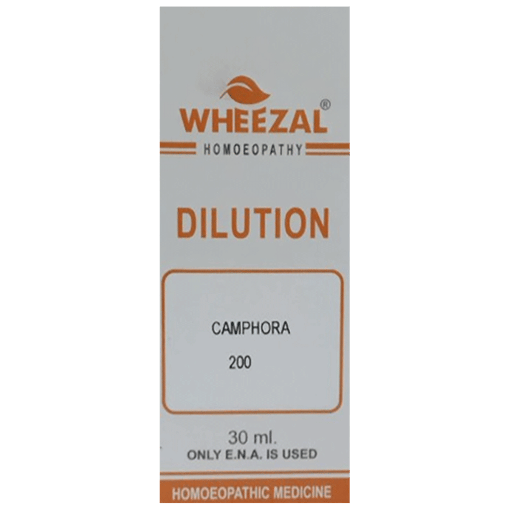 Wheezal Camphora Dilution 200 bottle of 30 ml Dilution