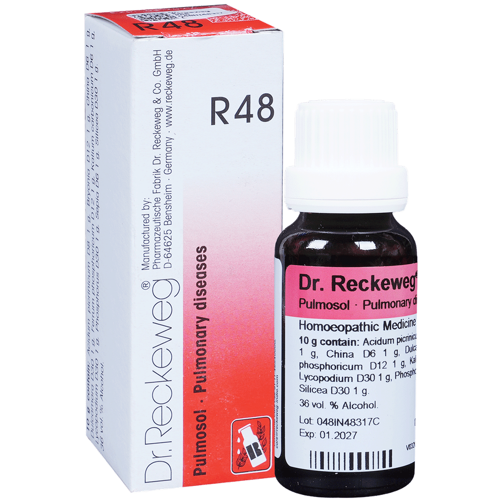 Dr. Reckeweg R48 Pulmonary Diseases Drop bottle of 22 ml Drop