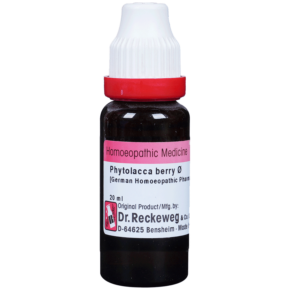 Dr. Reckeweg Phytolacca Berry Mother Tincture Q bottle of 20 ml Mother Tincture