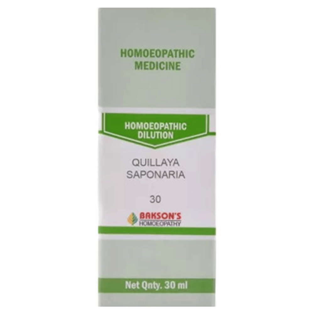 Bakson's Homeopathy Quillaya Saponaria Dilution 30 bottle of 30 ml Dilution Bakson's Homeopathy Quillaya Saponaria Dilution 30 bottle of 30 ml Dilution