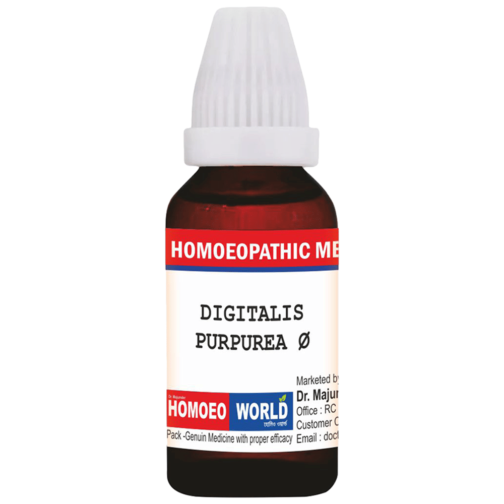 Dr. Majumder Homeo World Digitalis Purpurea Mother Tincture (30ml Each) Q combo pack of 2 bottles