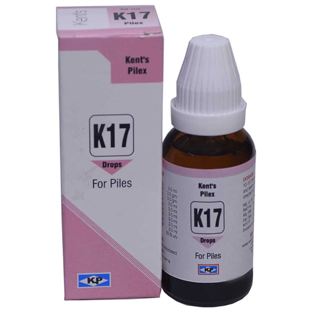 Kent's K17 Piles Oral Drops bottle of 30 ml Oral Drops