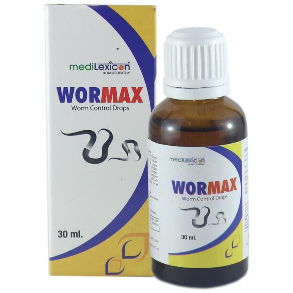 Medilexicon Wormax Worm Control Drop bottle of 30 ml Drop