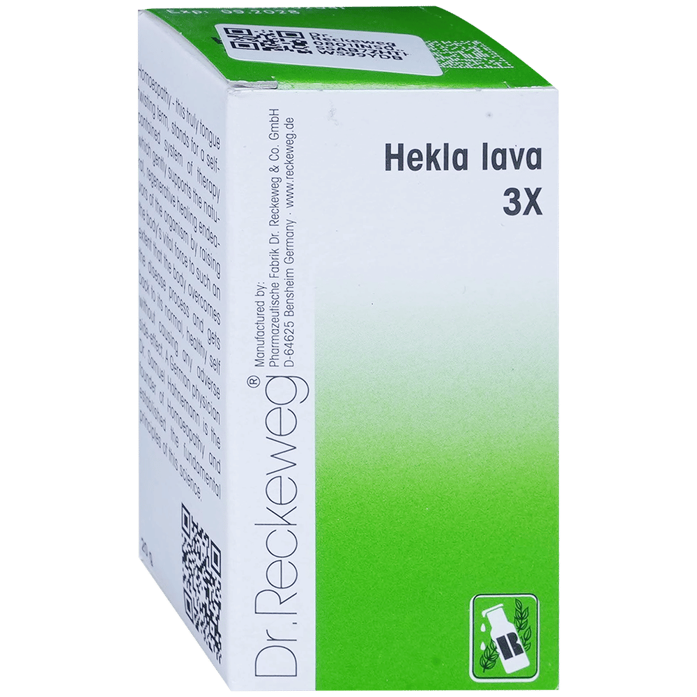Dr. Reckeweg Hekla Lava Trituration Tablet 3X bottle of 20 gm Trituration Tablet