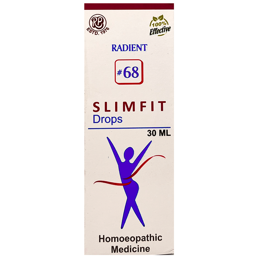 Radient 68 Slim Fit Drops bottle of 30 ml Oral Drops