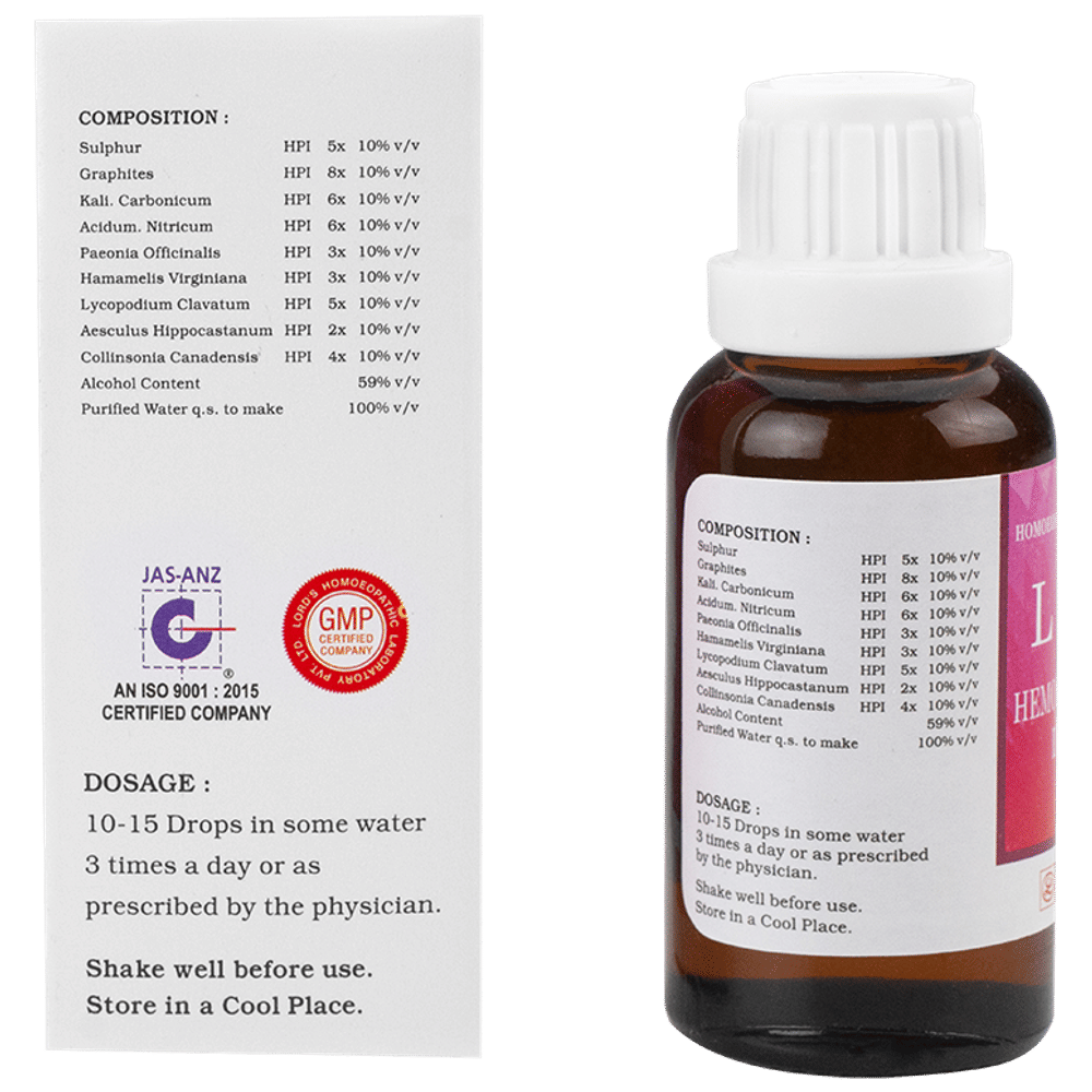 Lord's L 127 Hemorrhoidal Drop bottle of 30 ml Drop Lord's L 127 Hemorrhoidal Drop bottle of 30 ml Drop