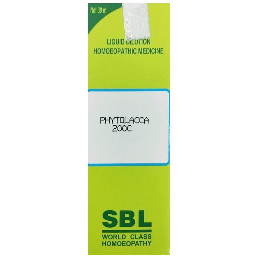 SBL Phytolacca Decandra Dilution 200 CH bottle of 30 ml Dilution