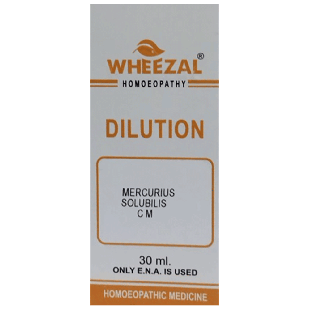 Wheezal Mercurius Solubilis Dilution CM bottle of 30 ml Dilution