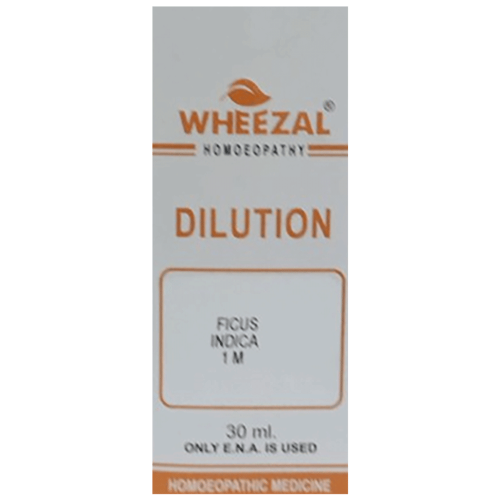 Wheezal Ficus Indica Dilution 1M bottle of 30 ml Dilution