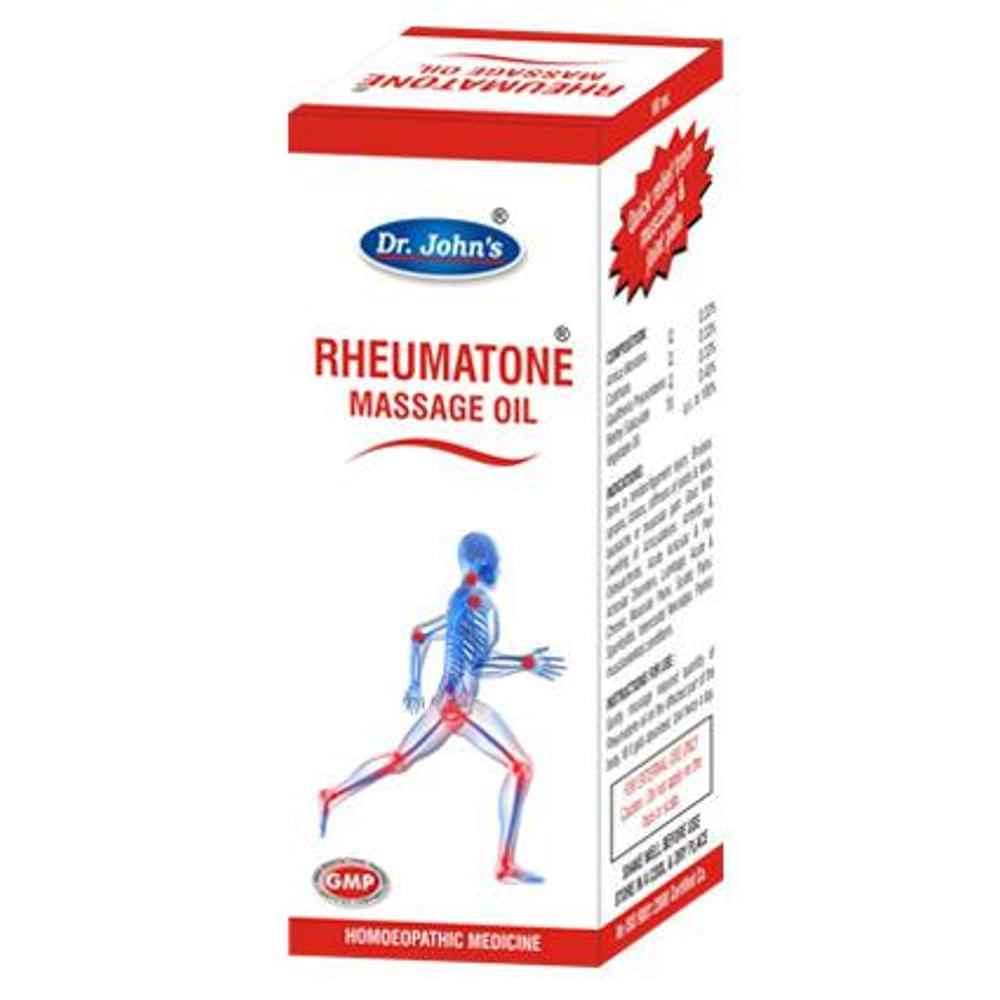 Dr. Johns Rheumatone Massage Oil bottle of 60 ml Oil