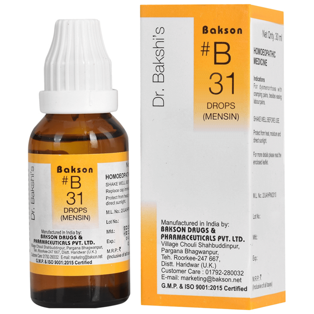 Bakson B31 Mensin Drop bottle of 30 ml Drop