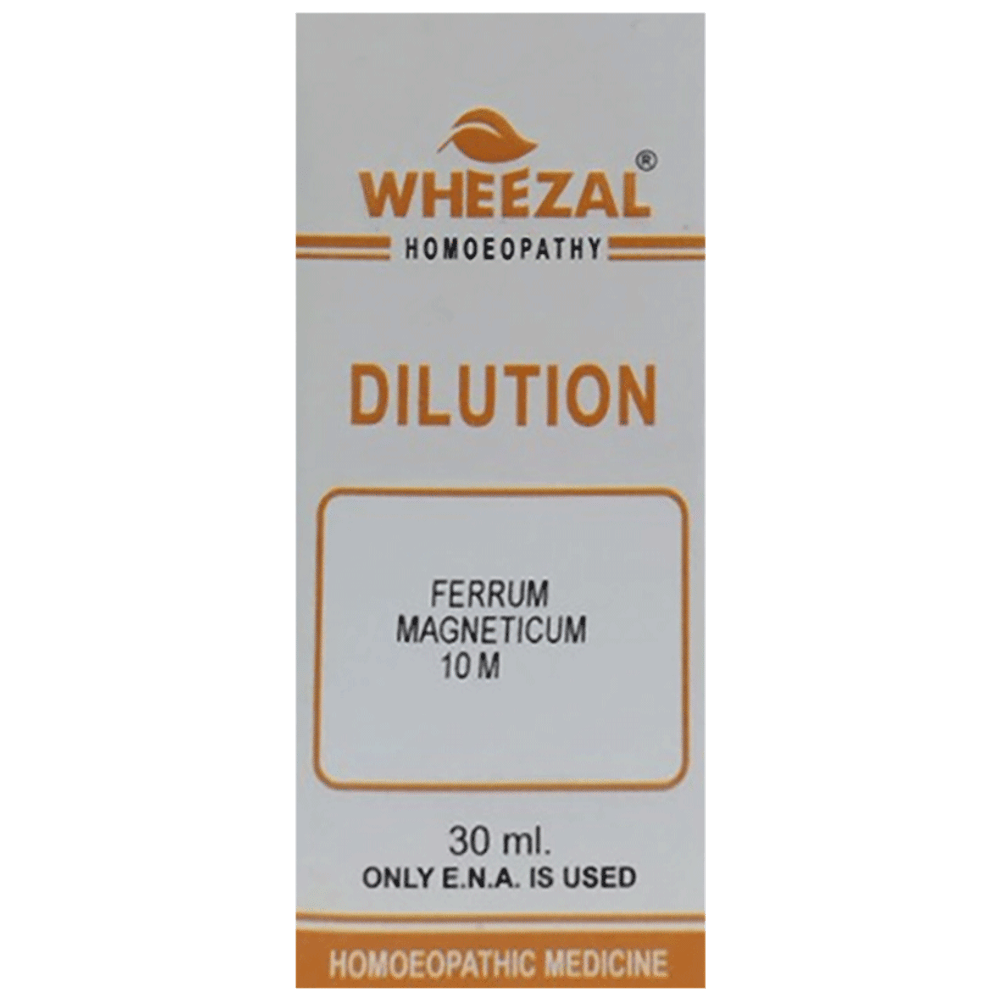 Wheezal Ferrum Magneticum Dilution 10M bottle of 30 ml Dilution Wheezal Ferrum Magneticum Dilution 10M bottle of 30 ml Dilution