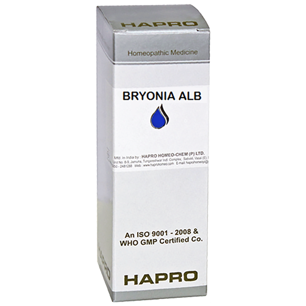 Hapro Bryonia Alb Dilution 30 bottle of 30 ml Dilution