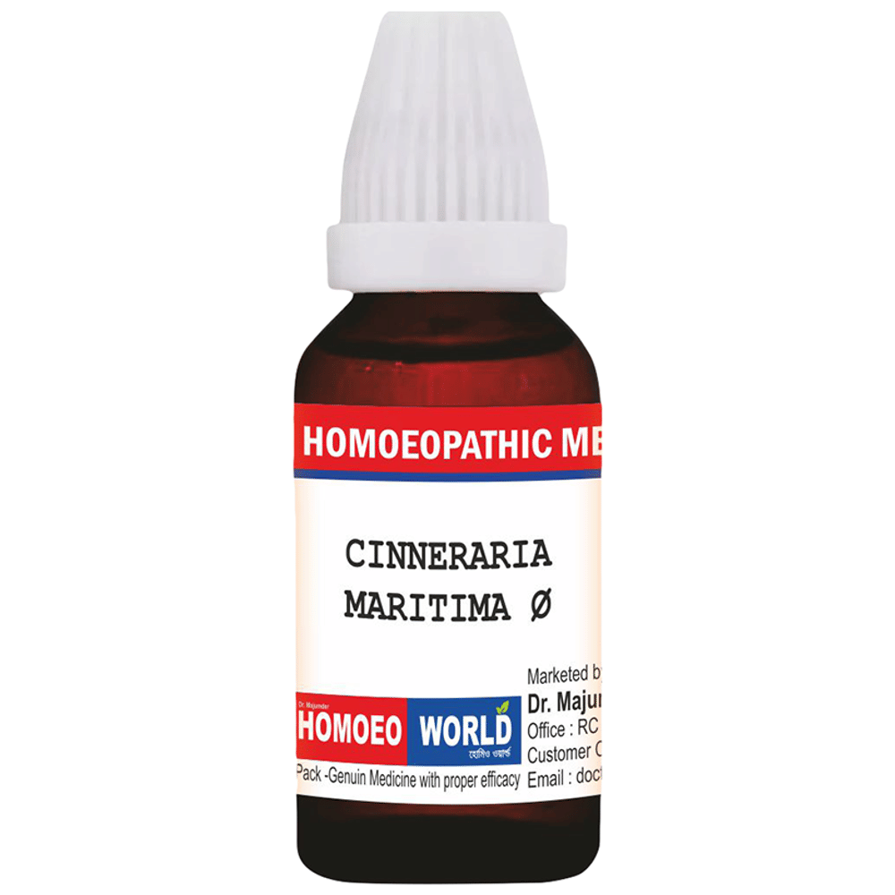 Dr. Majumder Homeo World Cineraria Maritima Mother Tincture (30ml Each) Q box of 1 Bottle