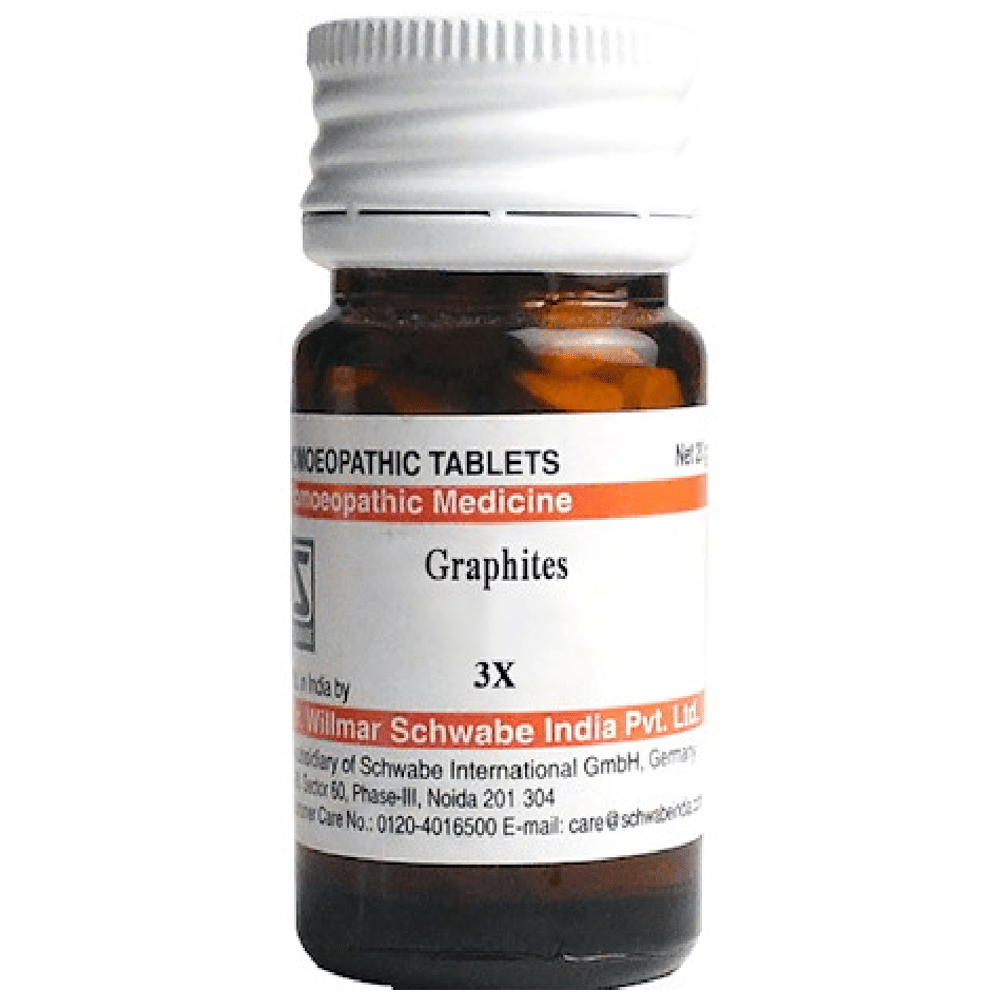 Dr Willmar Schwabe India Graphites Trituration Tablet 3X bottle of 20 gm Trituration Tablet