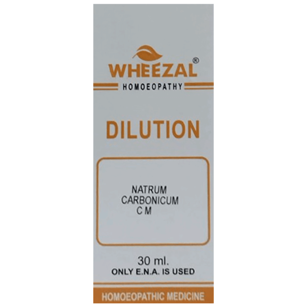 Wheezal Natrum Carbonicum Dilution CM bottle of 30 ml Dilution