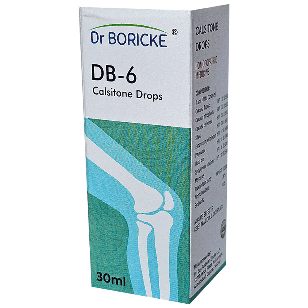 Dr Boricke DB 6 Calsitione Drop bottle of 30 ml Oral Drops Dr Boricke DB 6 Calsitione Drop bottle of 30 ml Oral Drops