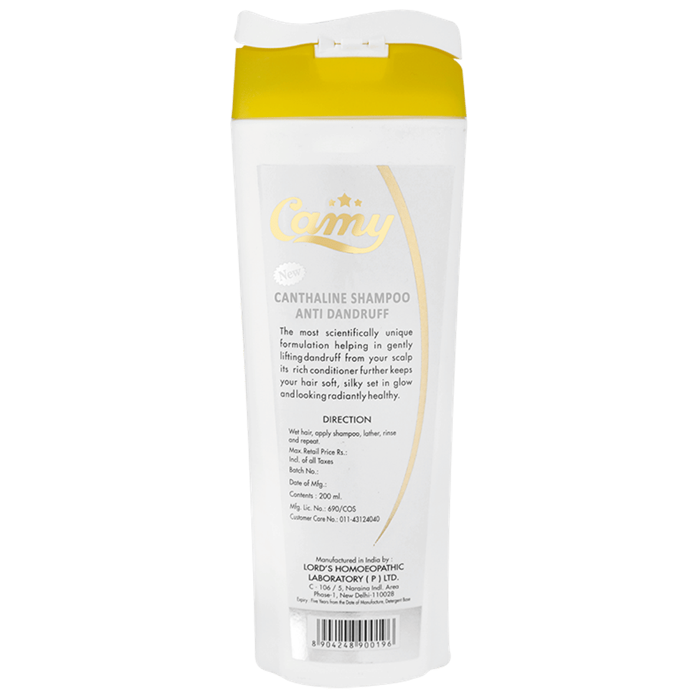 Lord's Camy Canthline Anti Dandruff Shampoo bottle of 200 ml Shampoo
