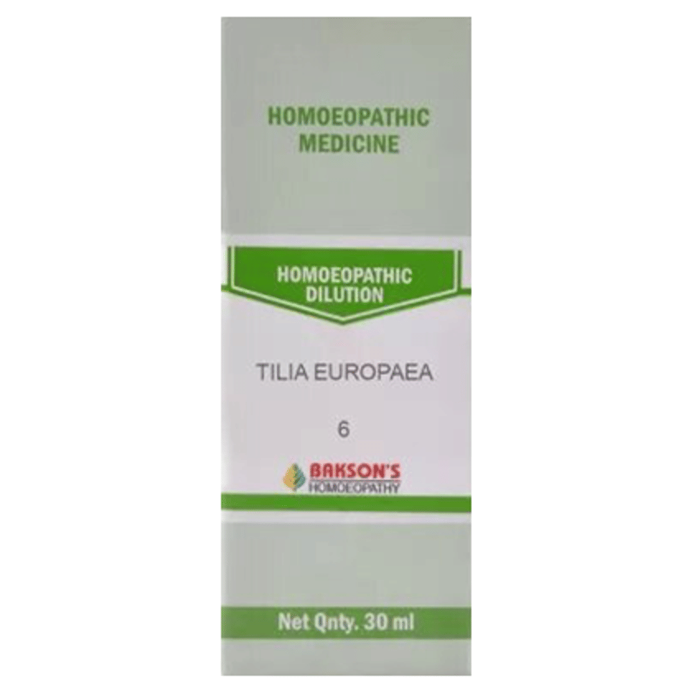 Bakson's Homeopathy Tilia Europaea Dilution 6 CH bottle of 30 ml Dilution