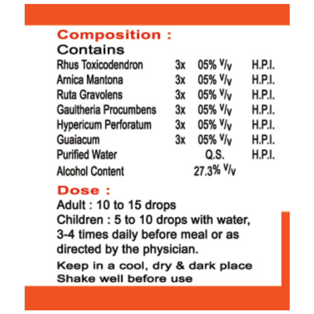 Sett Dey SD-16 Pain Relief Drop bottle of 30 ml Drop Sett Dey SD-16 Pain Relief Drop bottle of 30 ml Drop