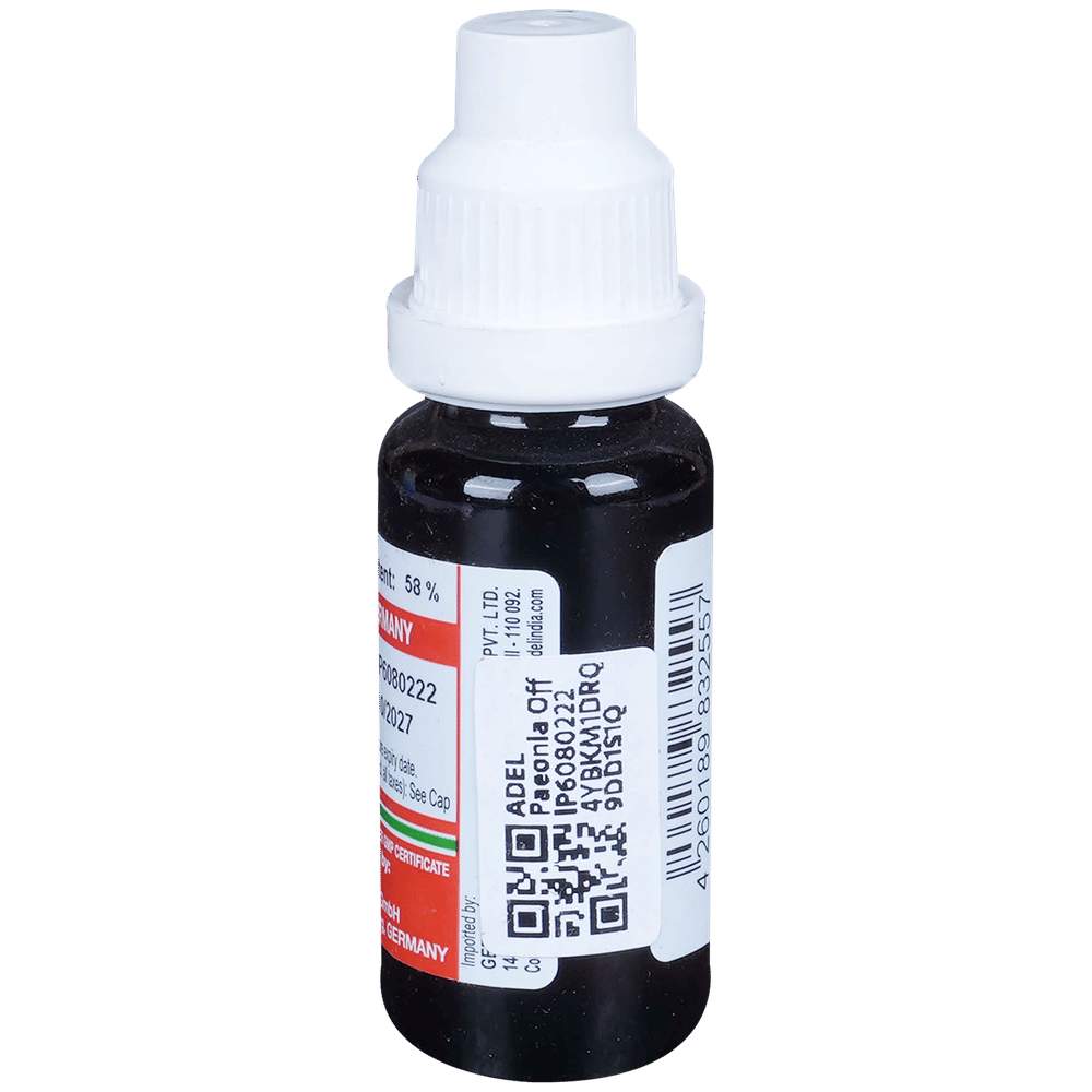 ADEL Paeonia Off Mother Tincture Q bottle of 20 ml Mother Tincture ADEL Paeonia Off Mother Tincture Q bottle of 20 ml Mother Tincture