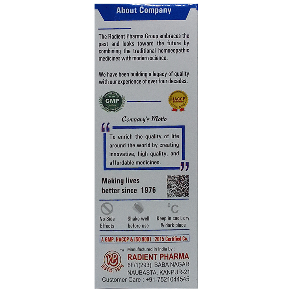 Radient #101 Typhoid Drop bottle of 30 ml Oral Drops Radient #101 Typhoid Drop bottle of 30 ml Oral Drops