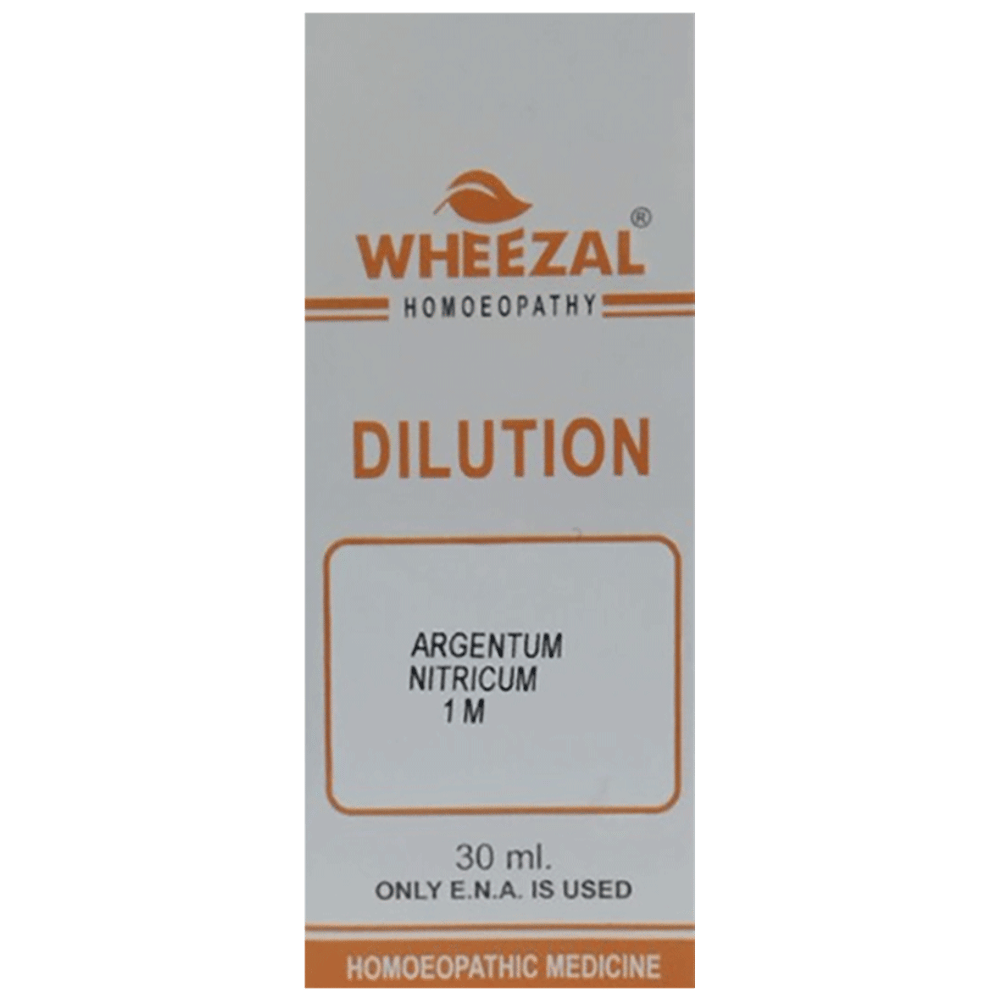 Wheezal Argentum Nitricum Dilution 1M bottle of 30 ml Dilution