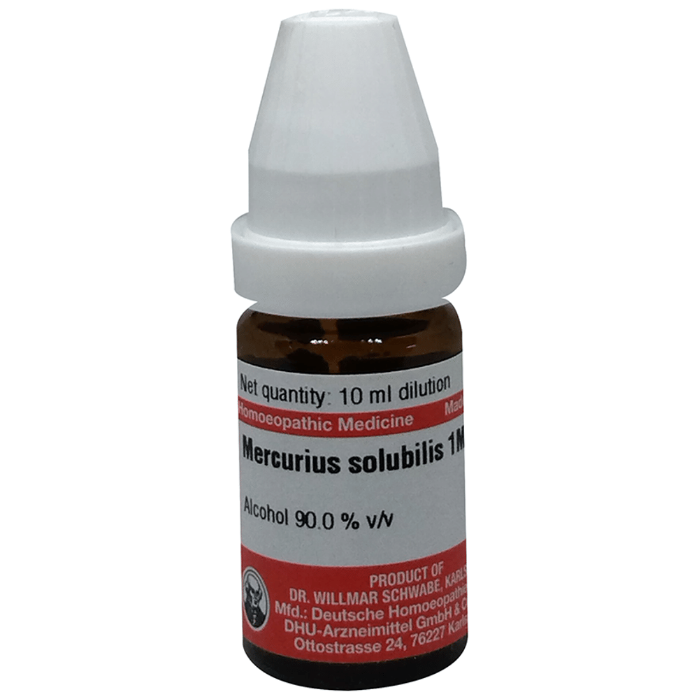 Dr Willmar Schwabe Germany Mercurius Solubilis Dilution 1M bottle of 10 ml Dilution Dr Willmar Schwabe Germany Mercurius Solubilis Dilution 1M bottle of 10 ml Dilution