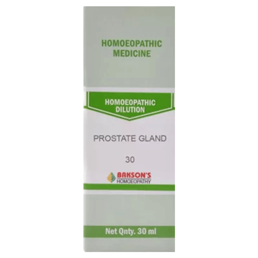 Bakson's Homeopathy Prostate Gland Dilution 30 bottle of 30 ml Dilution