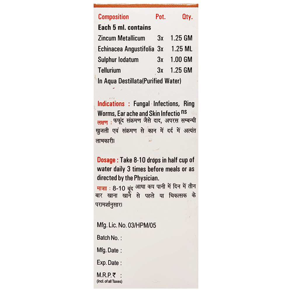 Radient #38 Anti-Fungal Drops bottle of 30 ml Oral Drops