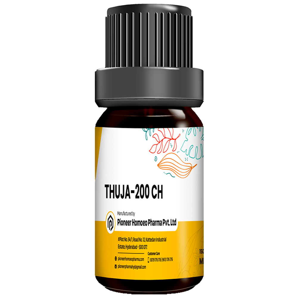 Pioneer Pharma Thuja Globules Pellets Multidose Pills 200 CH bottle of 150 tablets