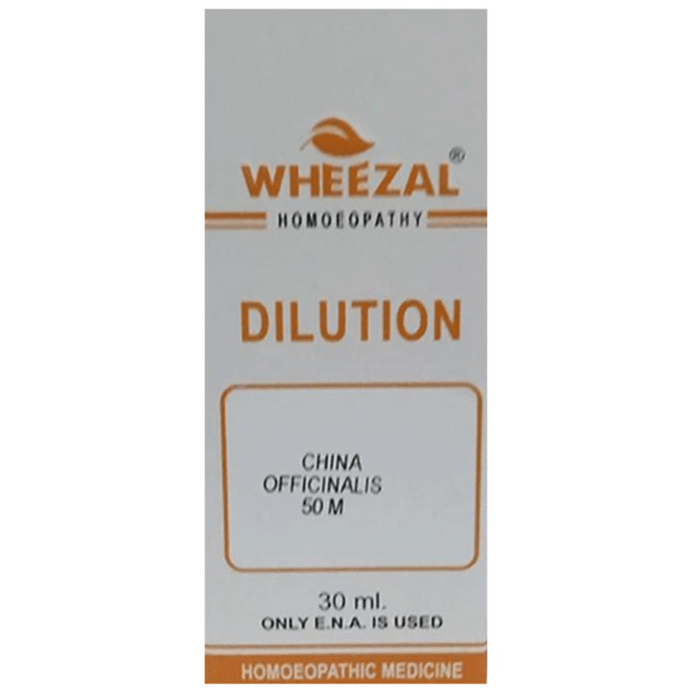 Wheezal Cinchona Officinalis Dilution 50M bottle of 30 ml Dilution