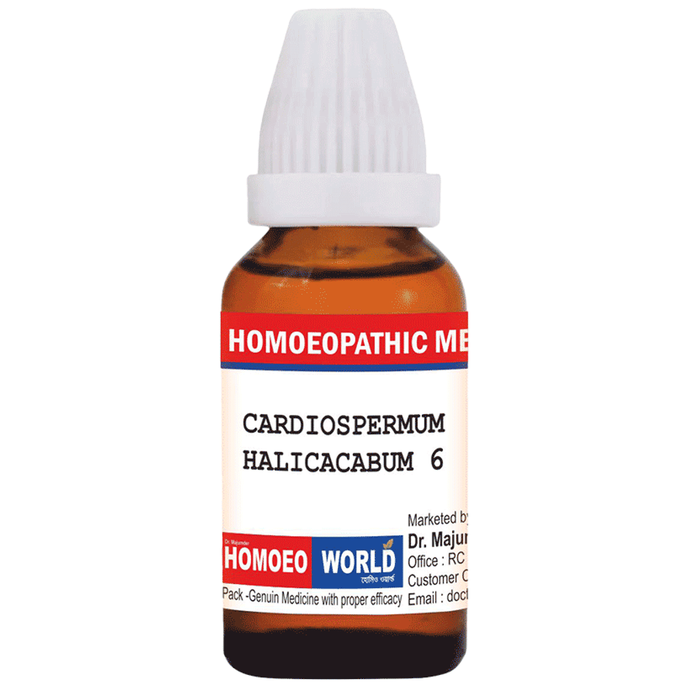 Dr. Majumder Homeo World Cardiospermum Halicacabum Dilution (30ml Each) 6 CH combo pack of 3 bottles