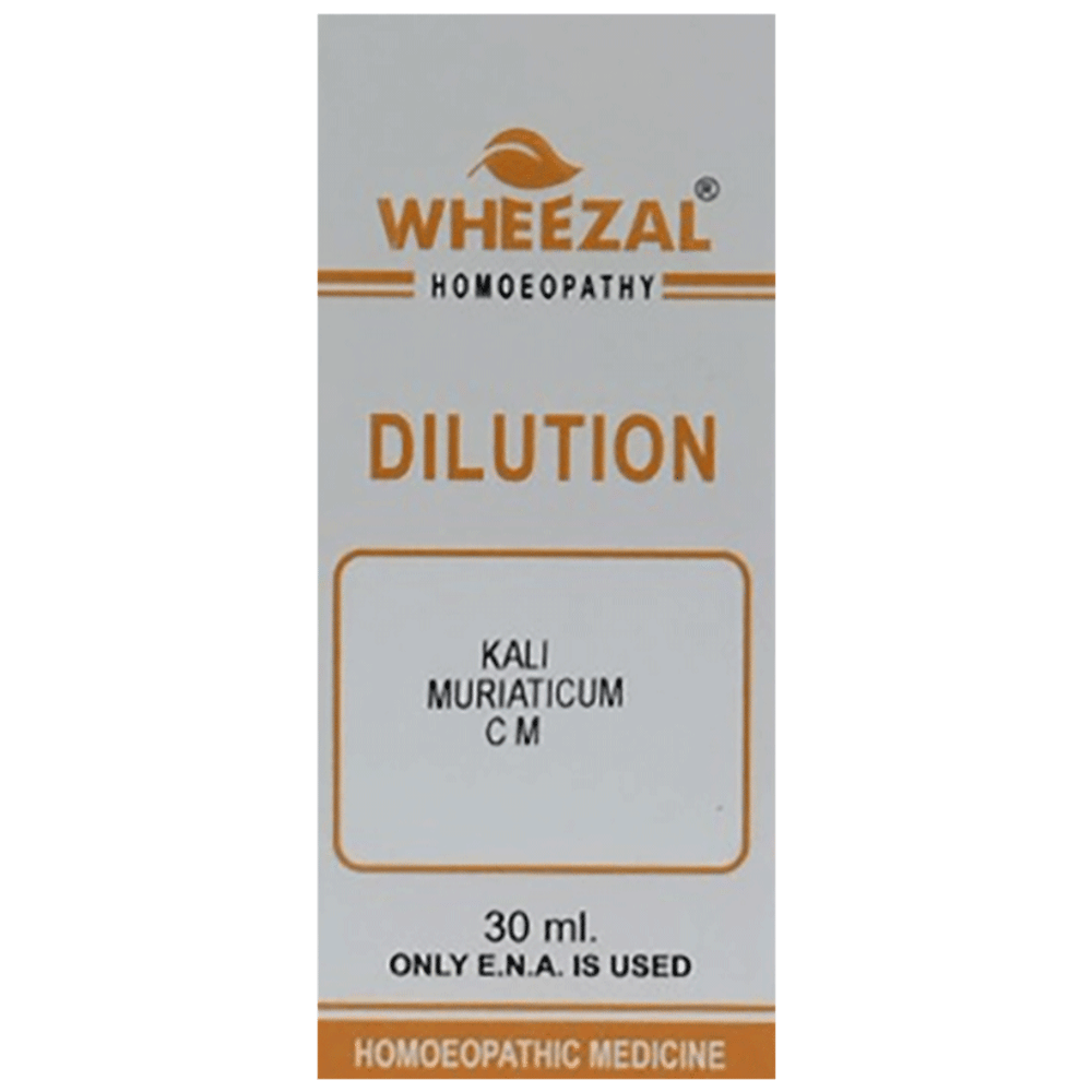 Wheezal Kali Muriaticum Dilution CM bottle of 30 ml Dilution