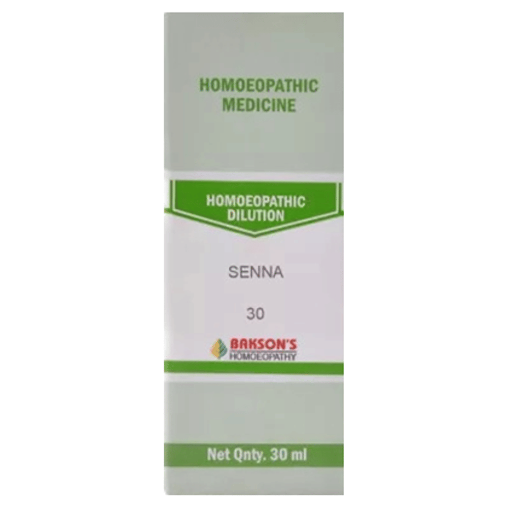 Bakson's Homeopathy Senna Dilution 30 bottle of 30 ml Dilution Bakson's Homeopathy Senna Dilution 30 bottle of 30 ml Dilution