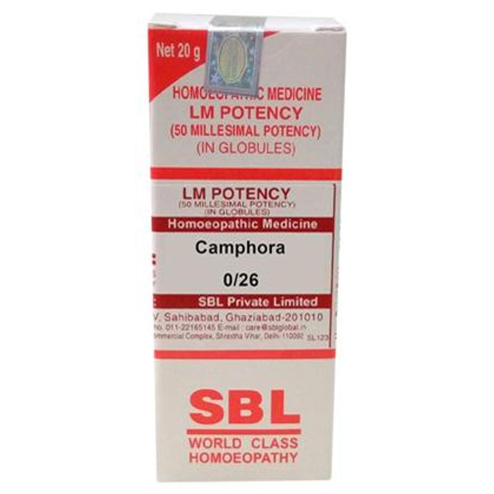 SBL Camphora 0/26 LM bottle of 20 gm Globules