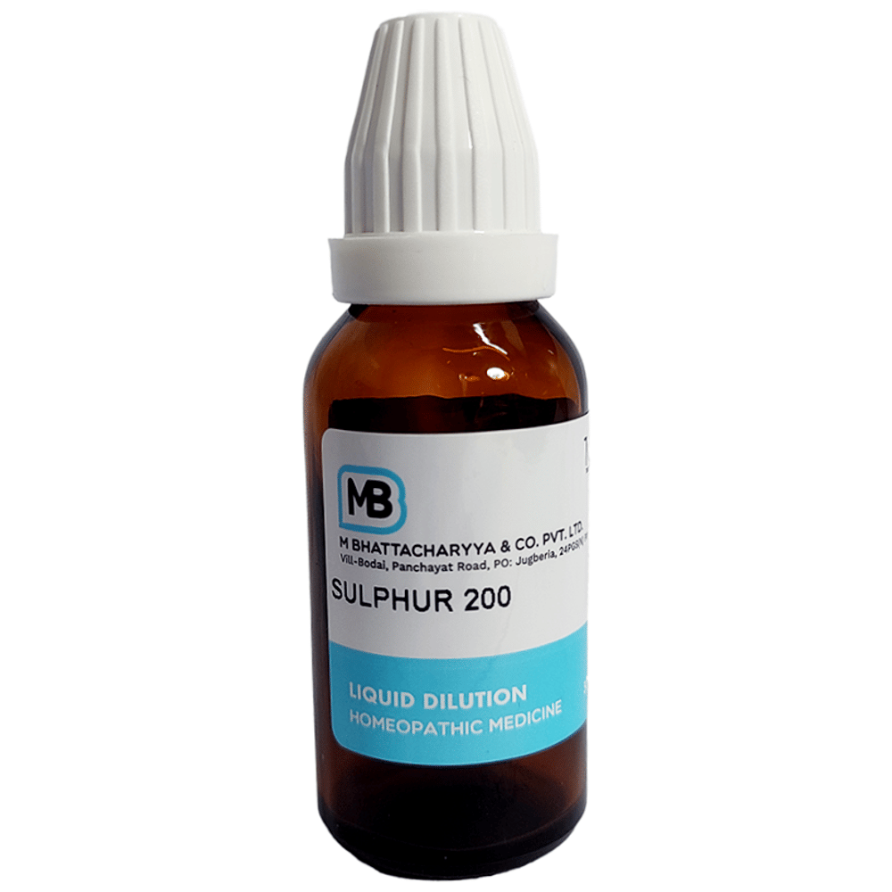 MB Sulphur Dilution 200 bottle of 30 ml Dilution