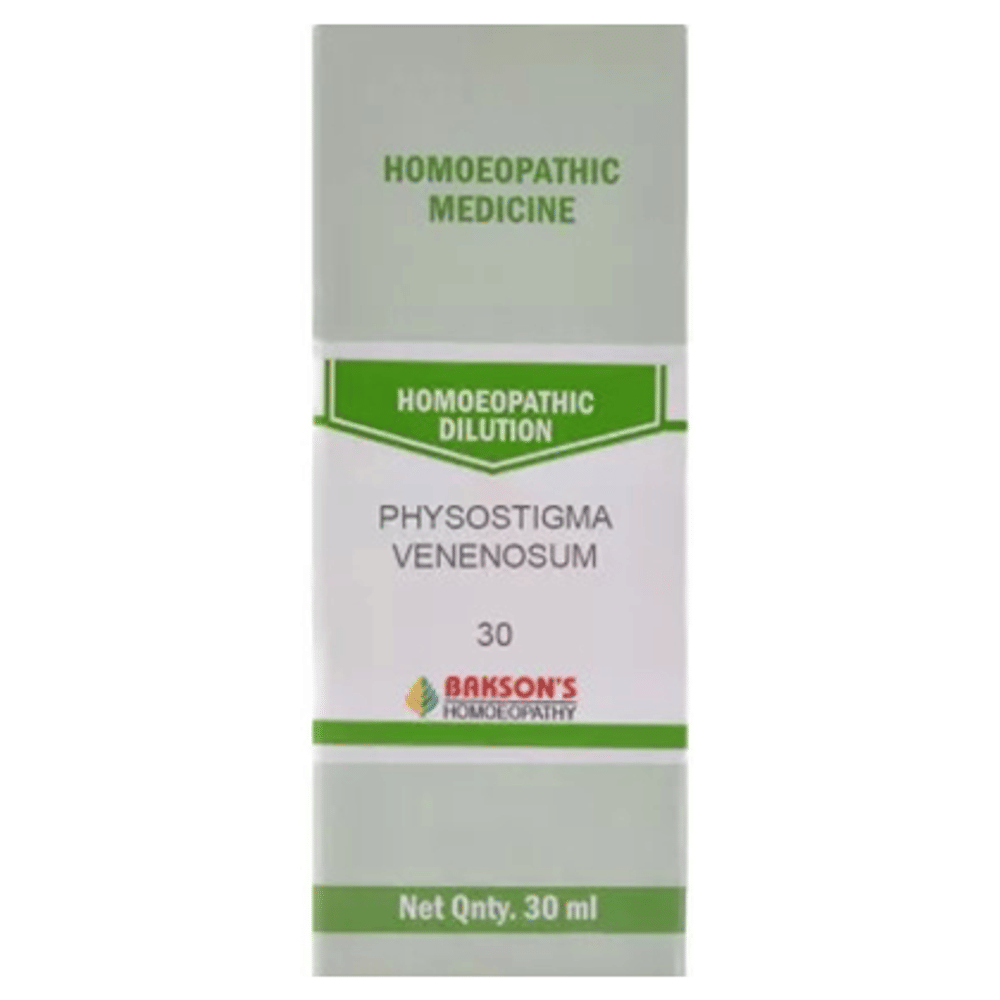 Bakson's Homeopathy Physostigma Venenosum Dilution 30 bottle of 30 ml Dilution Bakson's Homeopathy Physostigma Venenosum Dilution 30 bottle of 30 ml Dilution