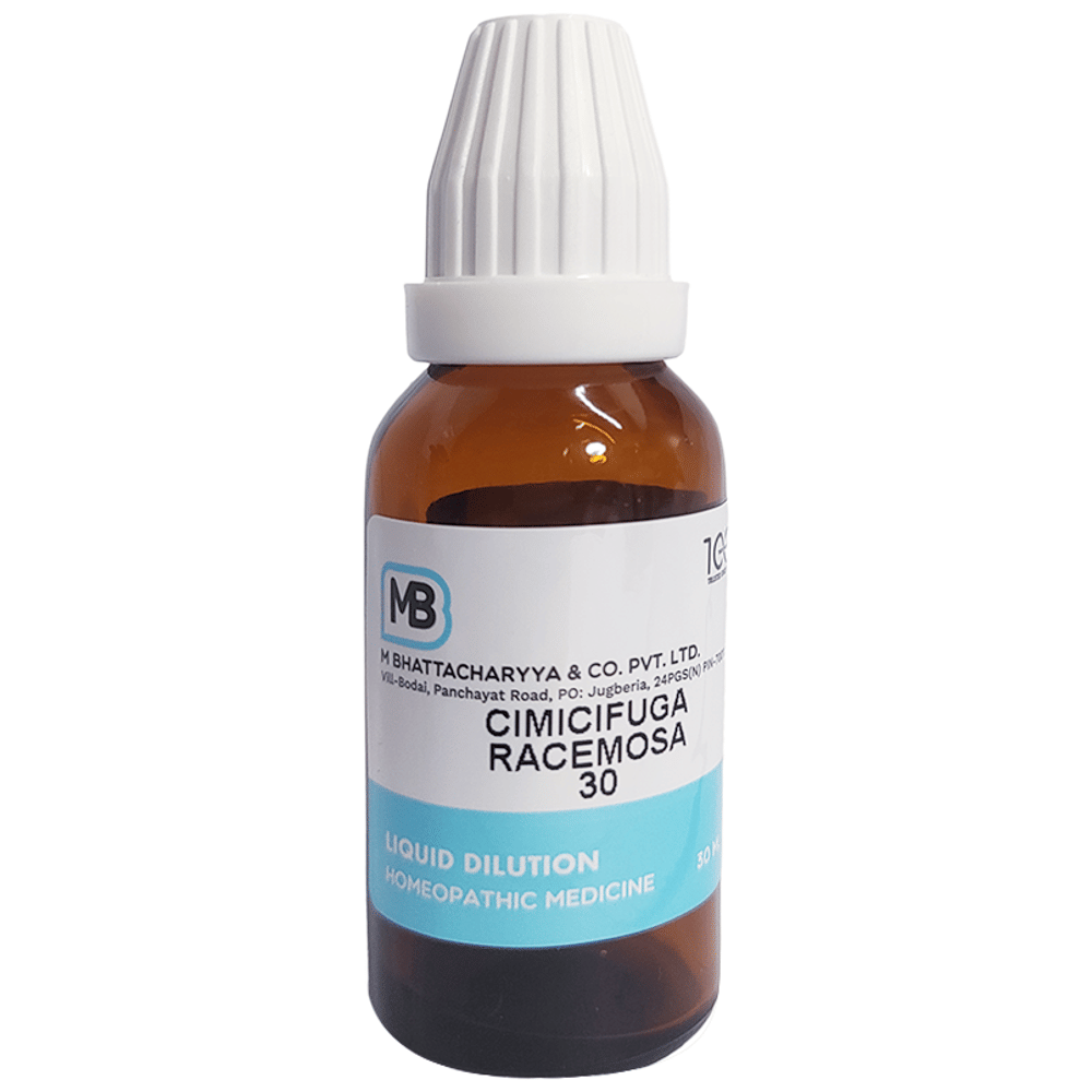 MB Cimicifuga Racemosa Dilution 30 bottle of 30 ml Dilution MB Cimicifuga Racemosa Dilution 30 bottle of 30 ml Dilution