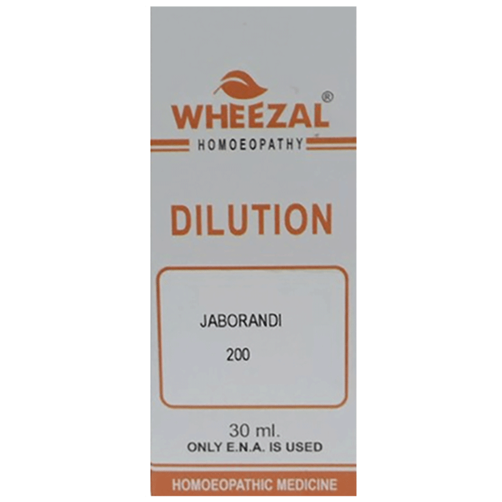 Wheezal Jaborandi Dilution 200 bottle of 30 ml Dilution