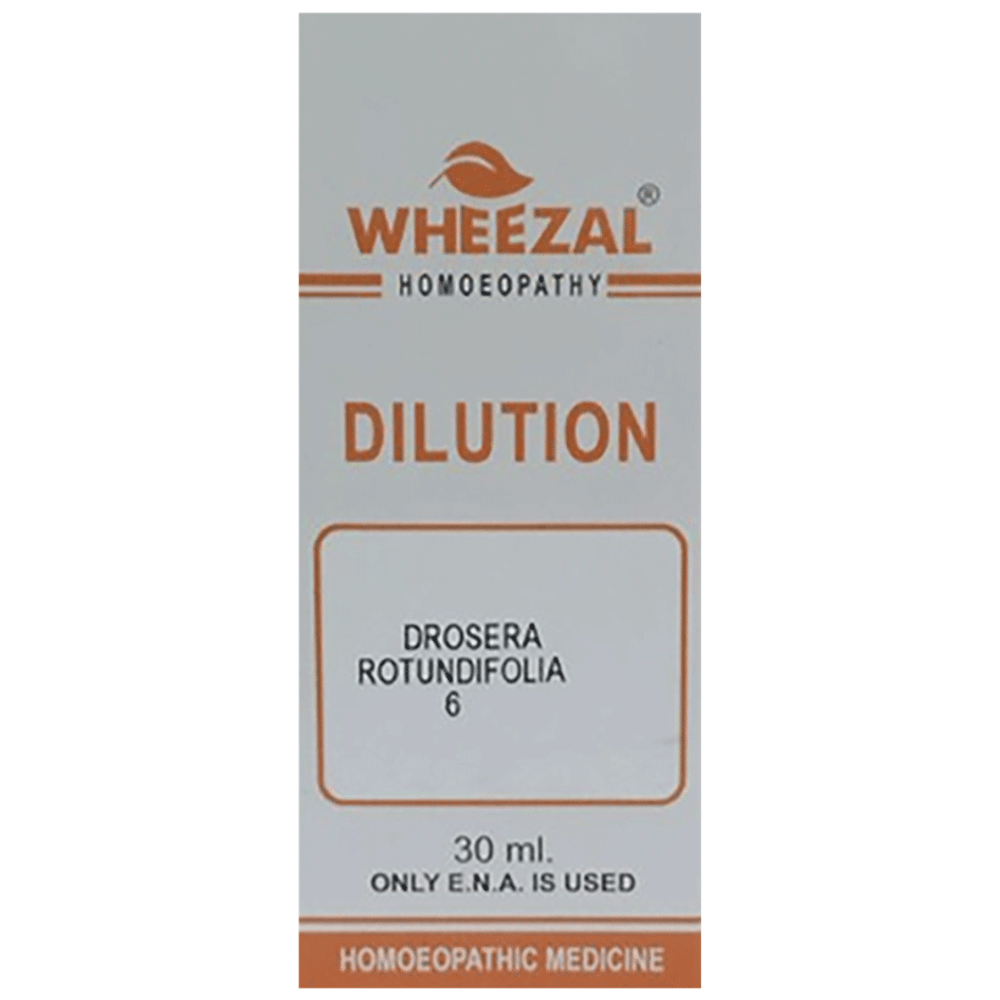 Wheezal Drosera Rotundifolia Dilution 6 bottle of 30 ml Dilution
