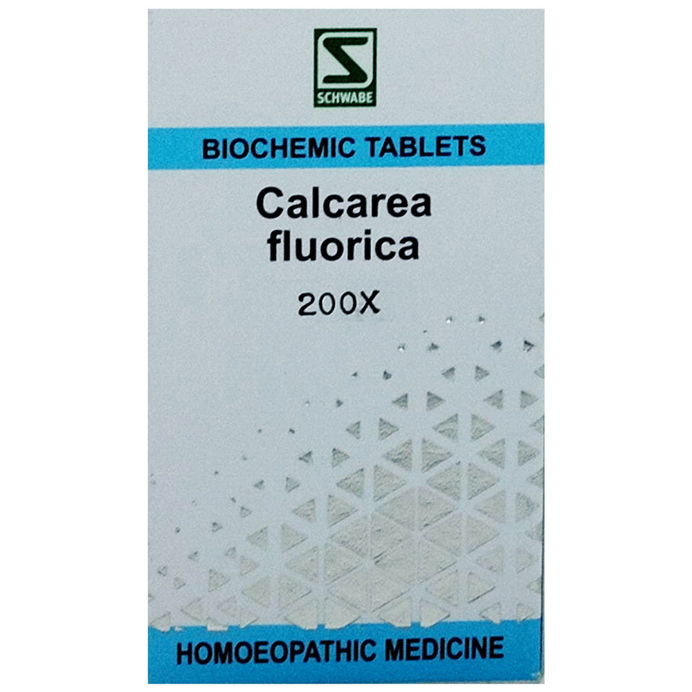 Dr Willmar Schwabe India Calcarea Fluorica Biochemic Tablet 200X bottle of 25 gm Biochemic Tablet