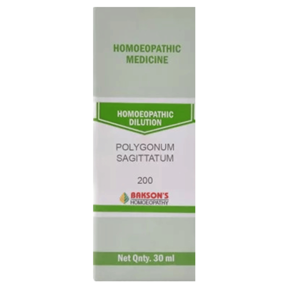 Bakson's Homeopathy Polygonum Sagittatum Dilution 200 bottle of 30 ml Dilution Bakson's Homeopathy Polygonum Sagittatum Dilution 200 bottle of 30 ml Dilution