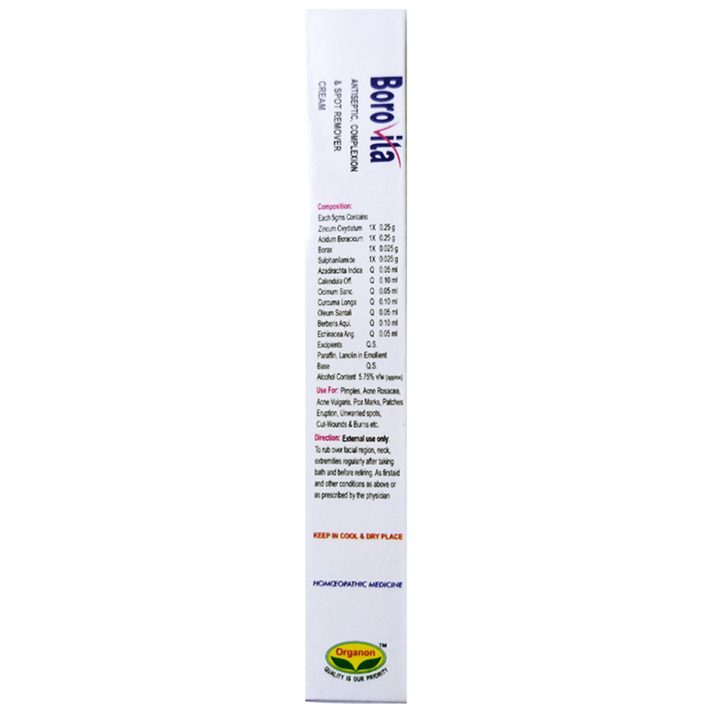 Organon Borovita Cream tube of 21 gm Cream