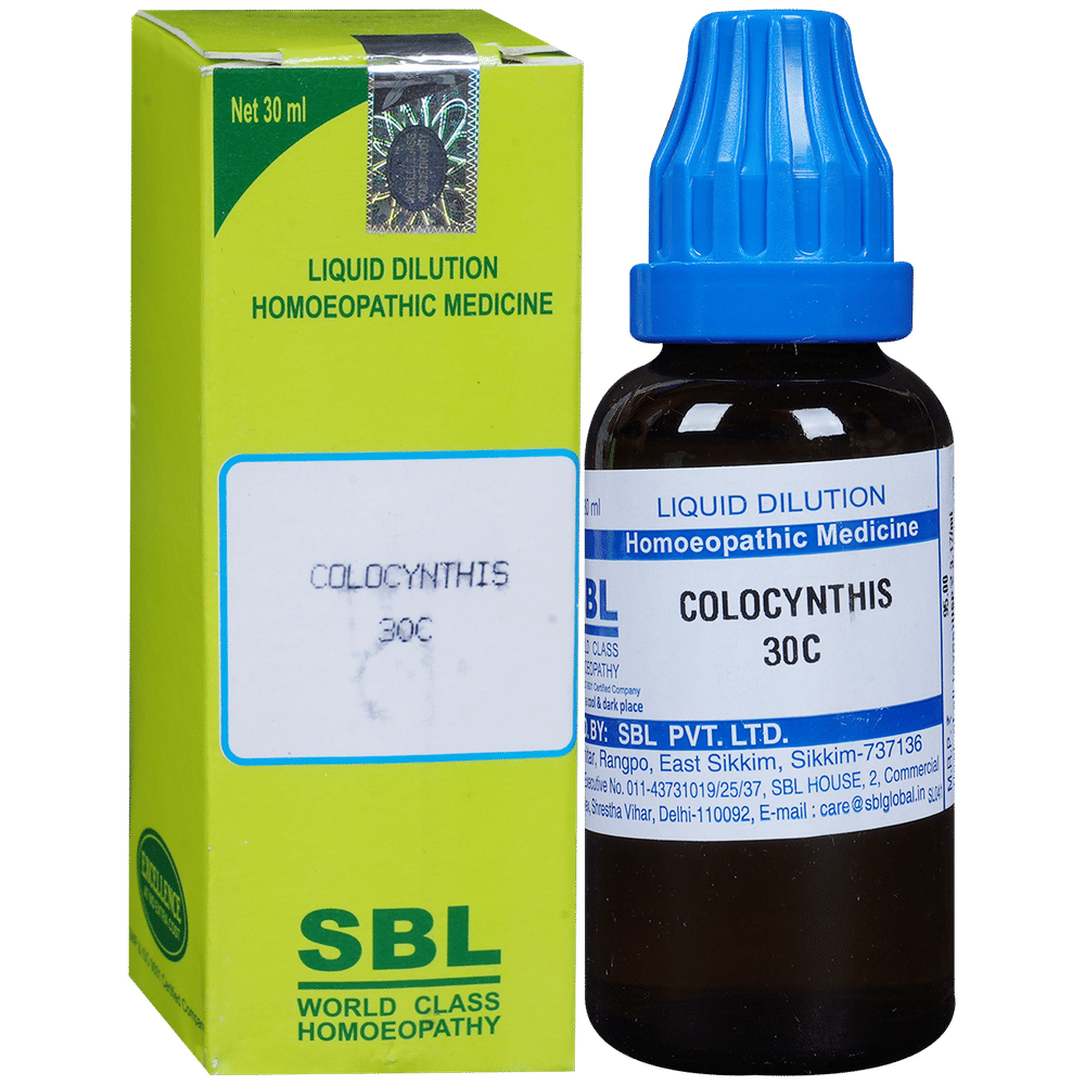 SBL Colocynthis Dilution 30 CH bottle of 30 ml Dilution